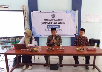 SMP MBS Al Amin Religi Bojonegoro Mantapkan Komitmen Mutu Pendidikan Lewat Pendampingan SPMI