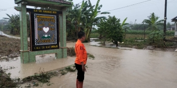 Luapan Sungai Pacal Genangi Jalan Desa Gondang, BPBD Bojonegoro Lakukan Assessment Cepat