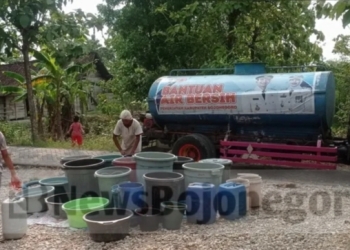 BPBD Bojonegoro Terus Salurkan Air Bersih, Hari Ini Distribusi Capai 417 Tangki atau Setara 3,3 Juta Liter