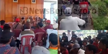 Ratusan Warga Dusun Rejoso Geruduk Balai Desa Miyono, Tuntut Perbaikan Jalan yang Rusak Parah