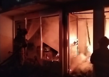 Kafe di Jalan Lettu Suwolo Bojonegoro Terbakar, Diduga Akibat Kebocoran Gas LPG