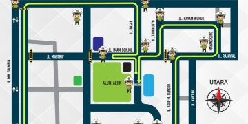Rekayasa Lalu Lintas Medhayoh Night Run Bojonegoro 2025, Ini Rute dan Jalur yang Ditutup