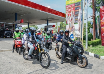 “Hotel Merah Putih”, SPBU Pertamina Jadi Tempat Favorit Para Bikers Beristirahat