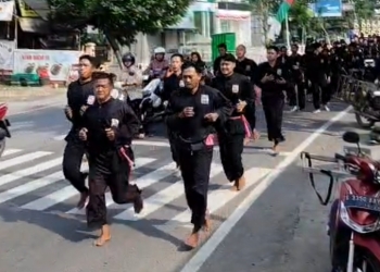 Uji Ketahanan dan Mental, 250 Siswa SH Terate Ranting Kota Jalani Prosesi Pengambilan Sabuk