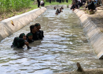Semangat Mengkokohkan Nilai Luhur SH Terate 130 Siswa Ranting Kapas Jalani Pendadaran