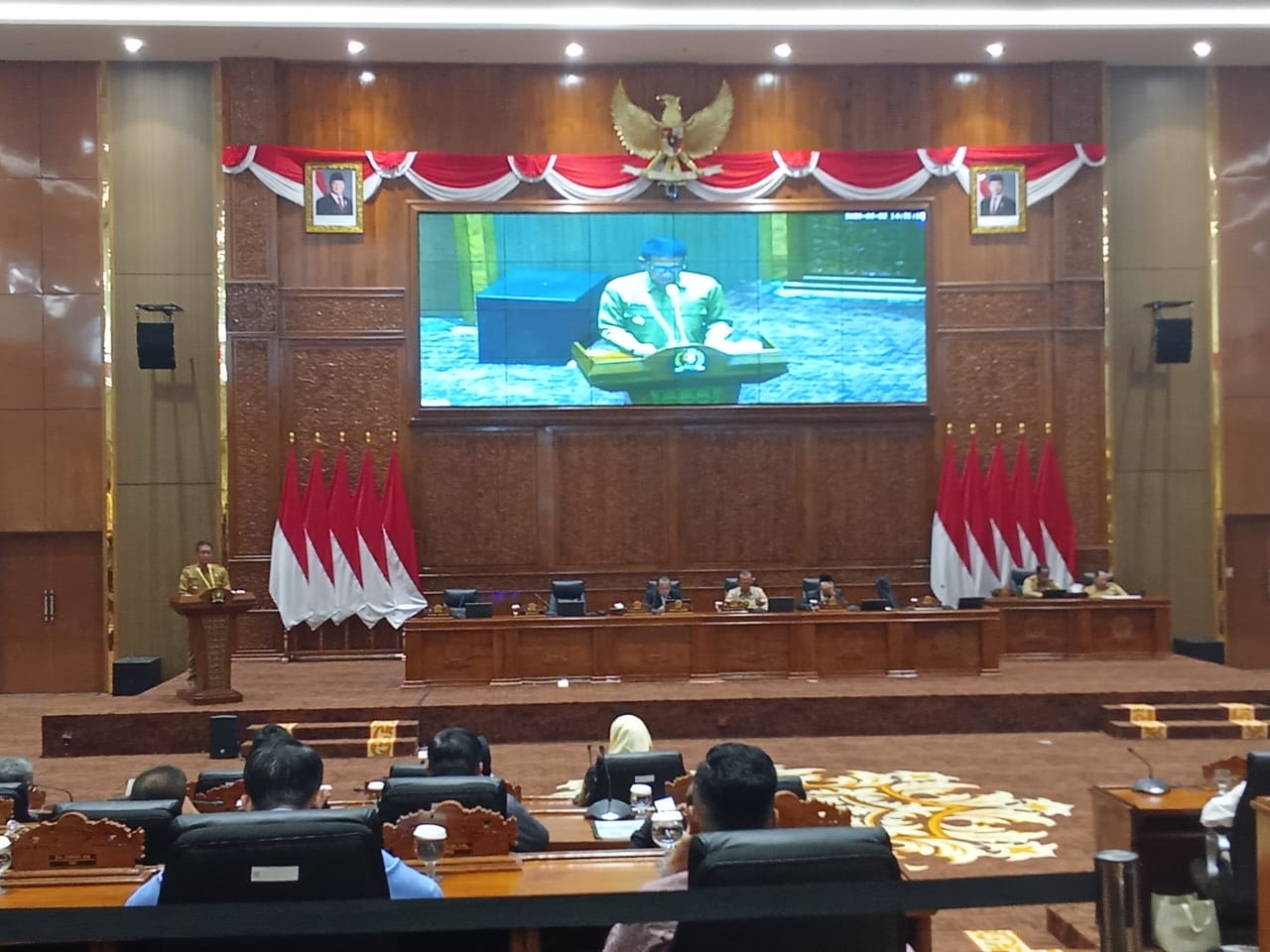 Suasana Rapat Paripurna DPRD Bojonegoro Bahas Pertanggungjawaban APBD 2025