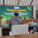 Bupati Bojonegoro Setyo Wahono memberikan sambutan pada Pelantikan ICMI Orda Bojonegoro Periode 2026–2031.