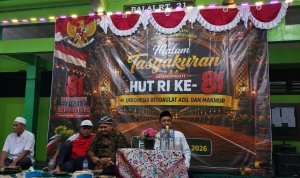 Abdul Wachid Mbah Dul Saat Menyampaikan Materi HUT ke-81 RI Abdul Wachid Mbah Dul menyampaikan materi HUT ke-81 RI di Sumbang Bojonegoro
