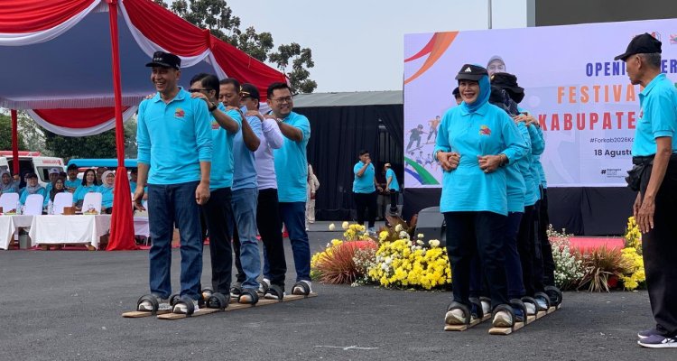 Bupati Setyo Wahono saat memberikan sambutan pembukaan Forkab Bojonegoro 2026