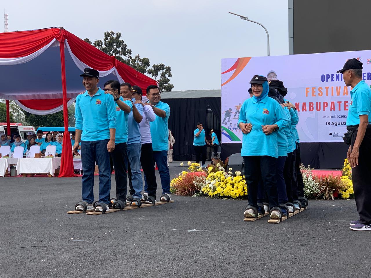 Bupati Setyo Wahono saat memberikan sambutan pembukaan Forkab Bojonegoro 2026