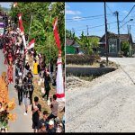 Gelaran Sound Horeg Bayemgede dan kondisi jembatan yang menjadi sorotan masyarakat di Kecamatan Kepohbaru, Bojonegoro.