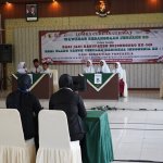 Peserta Lomba Cerdas Cermat (LCC) Wawasan Kebangsaan tingkat SD mengikuti perlombaan di Gedung Ahmad Yani Makodim 0813 Bojonegoro, Selasa (29/9/2026). Kegiatan yang digelar Pemkab Bojonegoro bersama Kodim 0813 Bojonegoro tersebut menjadi bagian dari rangkaian peringatan HJB ke-349, HUT TNI ke-81, dan Hari Kesaktian Pancasila 2026.