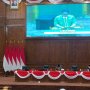 Bupati Bojonegoro Setyo Wahono menyampaikan jawaban Pemerintah Kabupaten Bojonegoro atas pandangan umum fraksi-fraksi DPRD terhadap lima Raperda dalam rapat paripurna, Senin (5/10/2026).