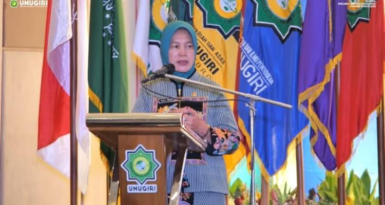 Wakil Bupati Bojonegoro Nurul Azizah menyampaikan rencana kerja sama Pemkab Bojonegoro dengan Universitas Brawijaya untuk memperluas akses pendidikan tinggi. (Foto: NewsBojonegoro.com)