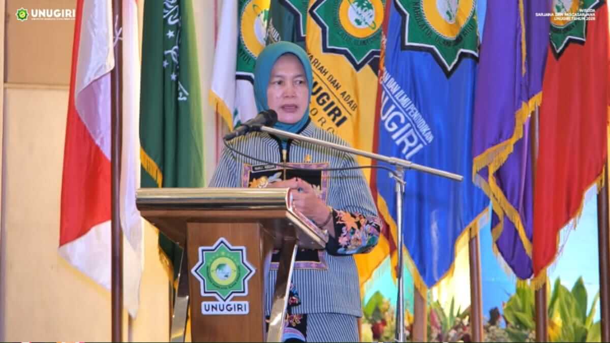 Wakil Bupati Bojonegoro Nurul Azizah menyampaikan rencana kerja sama Pemkab Bojonegoro dengan Universitas Brawijaya untuk memperluas akses pendidikan tinggi. (Foto: NewsBojonegoro.com) Wakil Bupati Bojonegoro Nurul Azizah menyampaikan rencana kerja sama Pemkab Bojonegoro dengan Universitas Brawijaya untuk memperluas akses pendidikan tinggi. (Foto: NewsBojonegoro.com)